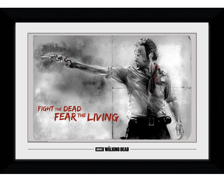 Maturi 'The Walking Dead Rick' Framed Graphic Art Wayfair.co.uk